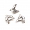 Breloque Perle Oiseau N&deg;03 Argent