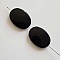 Breloque Perle Style Galet Noir N&deg;02
