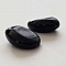 Breloque Perle Style Galet Noir N&deg;01