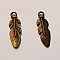 Breloque Plume N&deg;02 Bronze