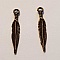 Breloque Plume N&deg;03 Bronze