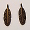 Breloque Plume N&deg;07 Bronze