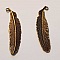 Breloque Plume N&deg;11 Bronze