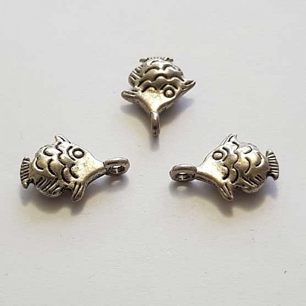 Breloque Poisson N&deg;04 Argent