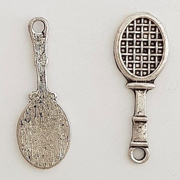 Breloque Raquette de Tennis Sport N&deg;01 Argent