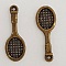 Breloque Raquette de Tennis Sport N&deg;04 Bronze
