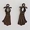 Breloque Robe Pin-up N&deg;03 Cuivre