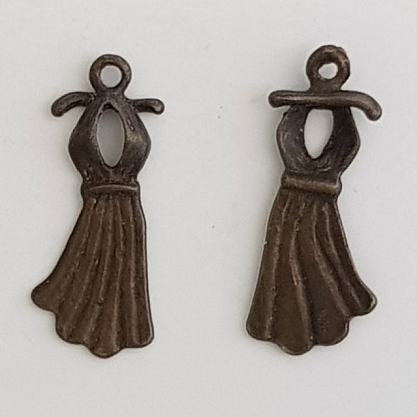 Breloque Robe Pin-up N&deg;03 Cuivre