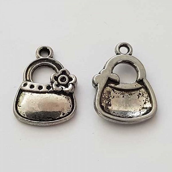 Breloque Sac N&deg;29 Valise Argent