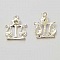 Breloque Signe Zodiaque Balance M&eacute;tal Argent&eacute; N&deg;04 avec strass