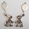 Breloque Singe N&deg;02 Zamak (Plaqu&eacute; Argent)