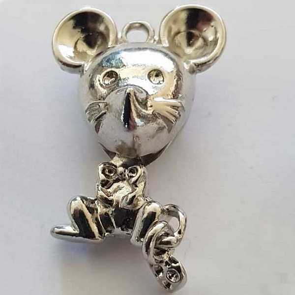 Breloque Souris N&deg;01 Argent