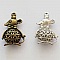 Breloque Souris N&deg;02 Lot de 2 pi&egrave;ces Argent et Bronze