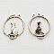 Breloque Souris N&deg;06 Argent Chat