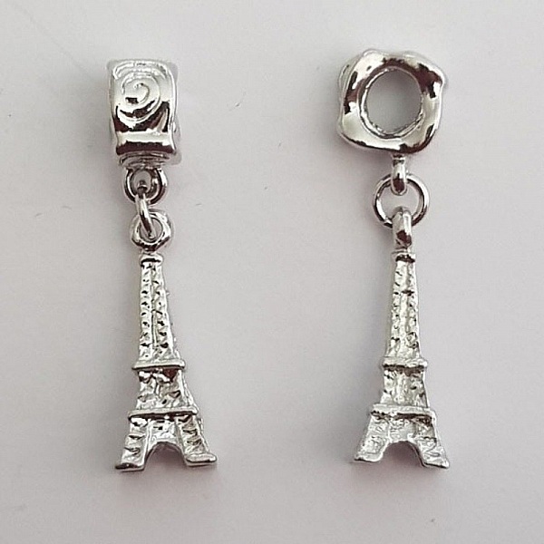 Breloque Tour Eiffel x 2 pi&egrave;ces