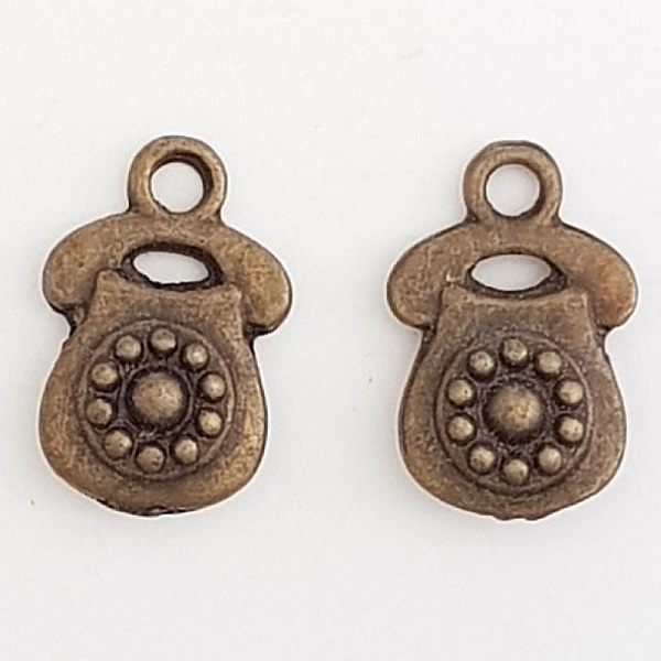 Breloque T&eacute;l&eacute;phone N&deg;01 Bronze