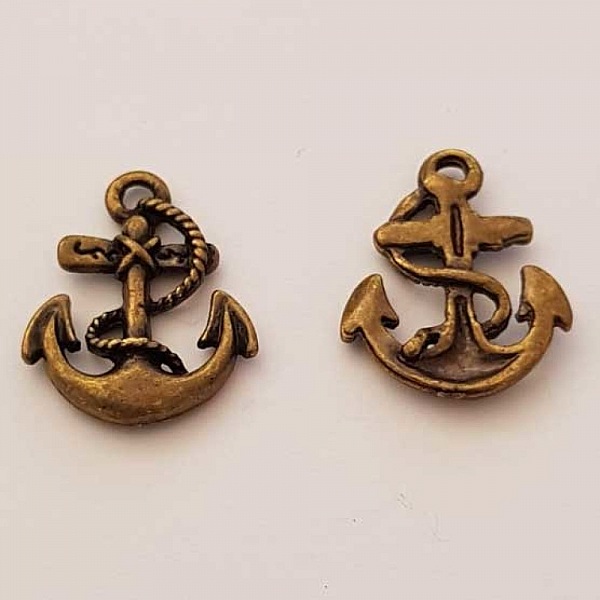 Breloque ancre N&deg;07 Bronze