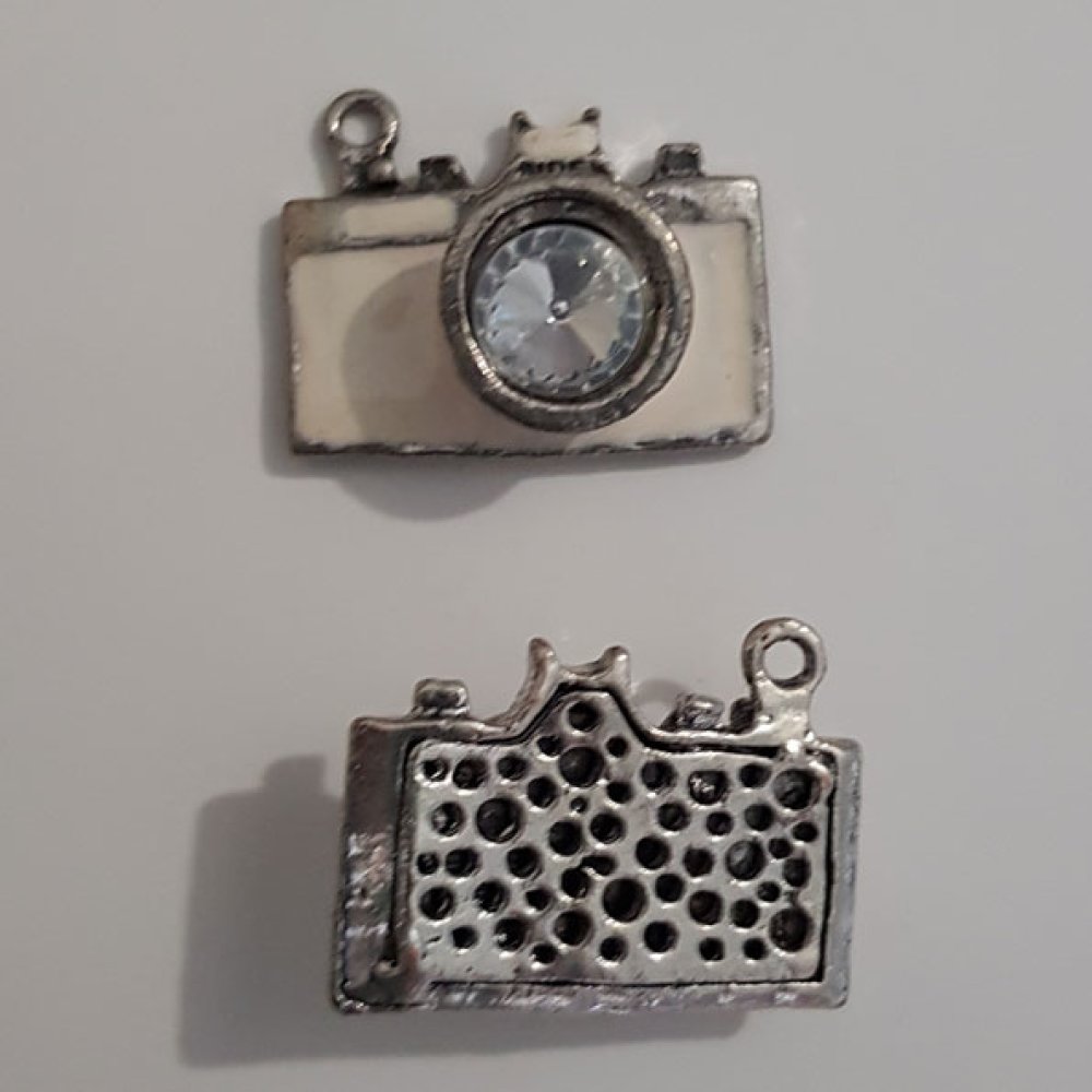 Breloque appareil photo N&deg;05 Argent