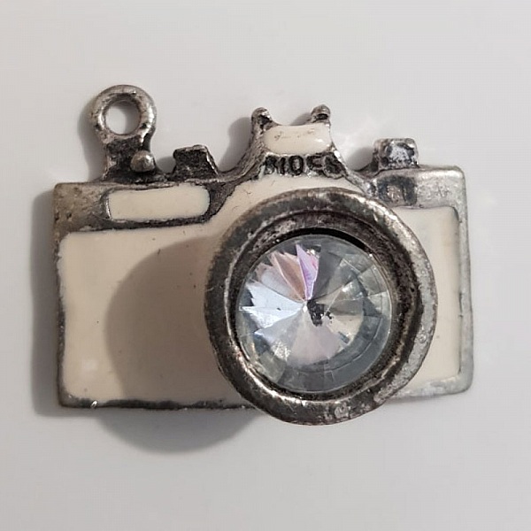 Breloque appareil photo N&deg;05 Argent