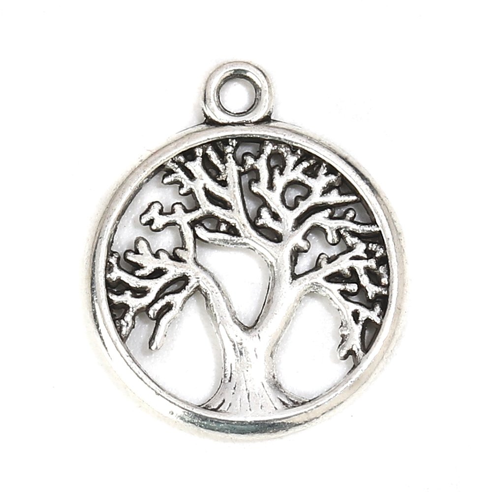 Breloque arbre de vie argent N&deg;01