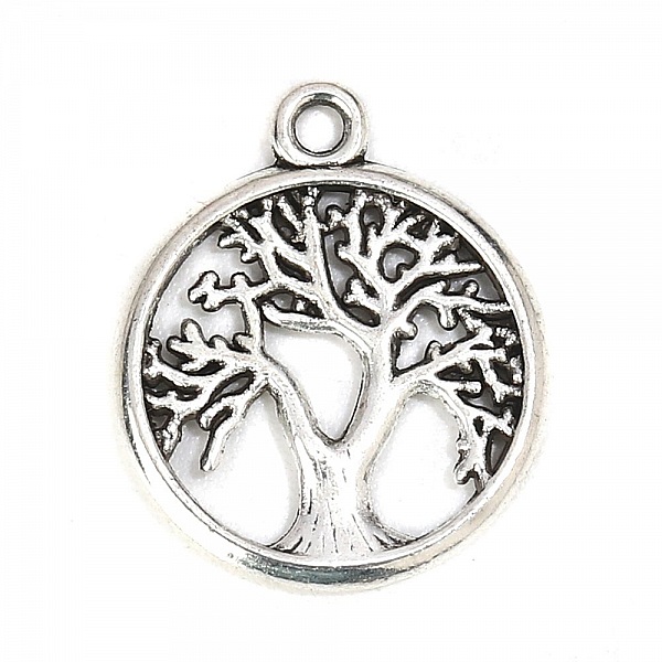 Breloque arbre de vie argent N&deg;01