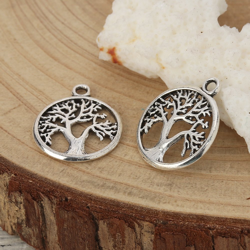 Breloque arbre de vie argent N&deg;01