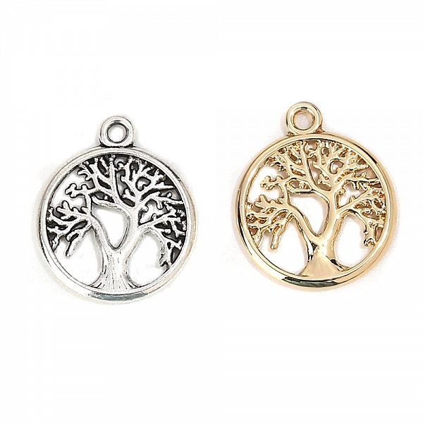 Breloque arbre de vie argent N&deg;01