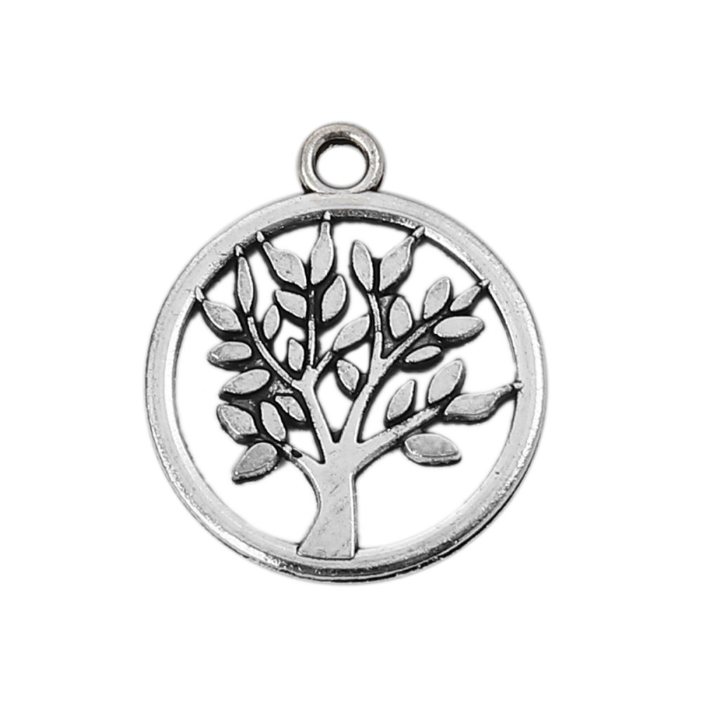 Breloque arbre de vie argent N&deg;02