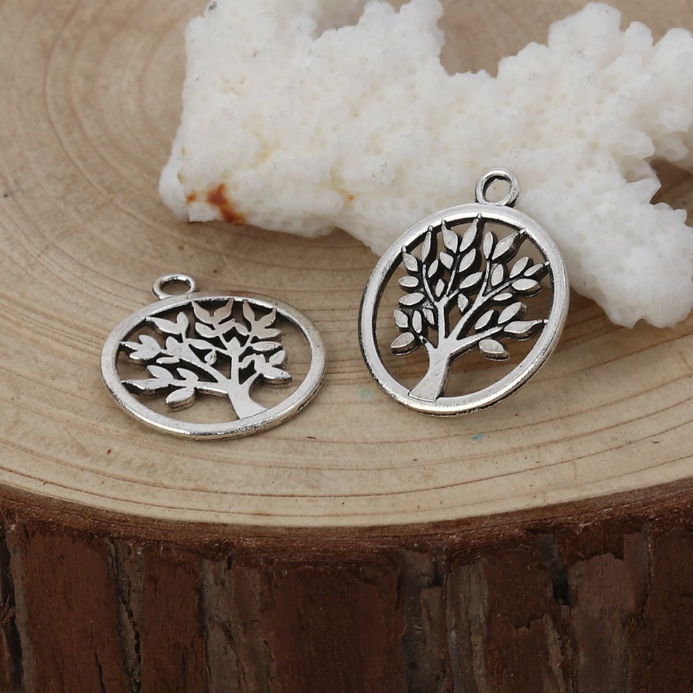 Breloque arbre de vie argent N&deg;02
