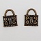 Breloque cadenas serrure N&deg;01 Bronze