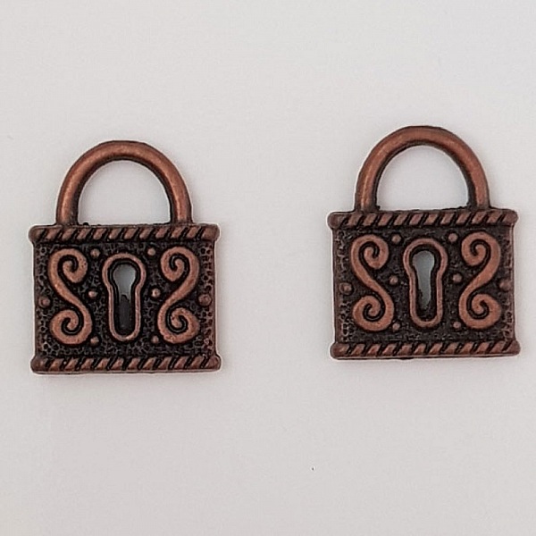 Breloque cadenas serrure N&deg;01 Cuivre
