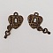 Breloque cadenas serrure N&deg;09 Cuivre
