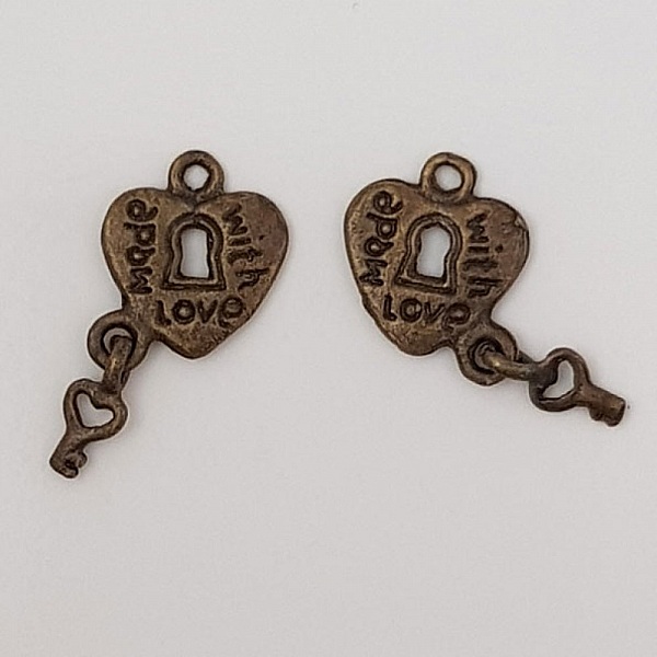 Breloque cadenas serrure N&deg;09 Cuivre
