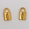 Breloque cadenas serrure N&deg;11 Dor&eacute;