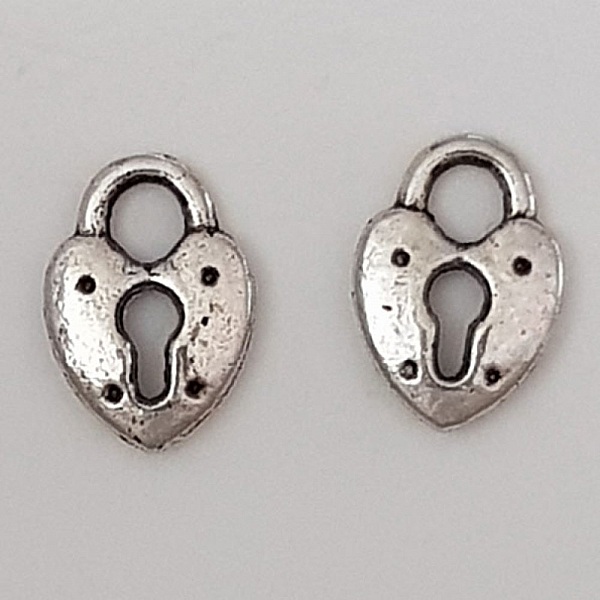 Breloque cadenas serrure N&deg;12 Argent