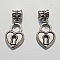 Breloque cadenas serrure N&deg;13 Argent