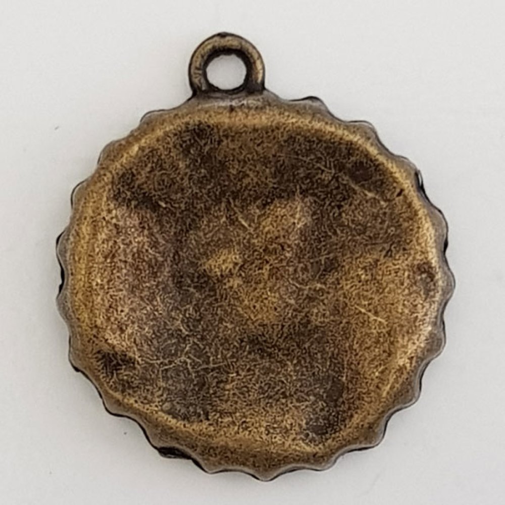 Breloque capsule Bouteille N&deg;00 cuisine Bronze