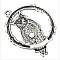 Breloque chouette N&deg;02 Pendentif Chouette 