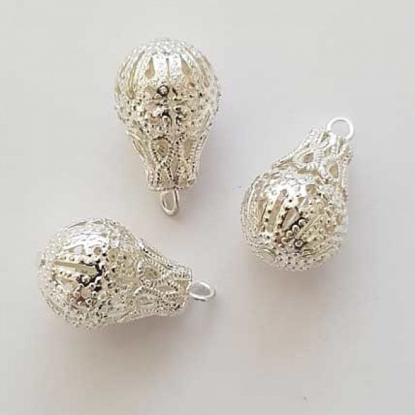 Breloque goutte ajour&eacute; Argent N&deg;02-01