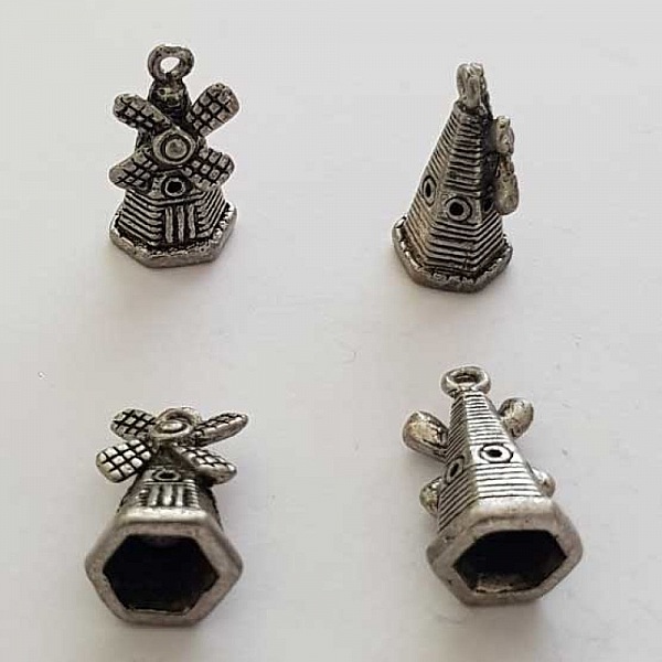 Breloque moulin N&deg;01 Argent