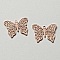 Breloque papillon N&deg;19 Rose Clair 13 x 16 mm