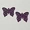 Breloque papillon N&deg;19 Violet 13 x 16 mm