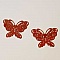 Breloque papillon N&deg;20 Rouge 15 x 20 mm