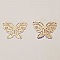 Breloque papillon N&deg;21 Rose Clair 15 x 20 mm