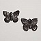 Breloque papillon N&deg;25 Marron 18 x 14 mm