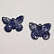 Breloque papillon N&deg;25 Marine 18 x 14 mm