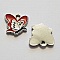Breloque papillon N&deg;31 Rouge 13 x 13 mm