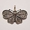 Breloque papillon N&deg;33 Argent 32 x 42 mm
