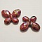 Breloque papillon N&deg;36 Rouge 34 x 44 mm