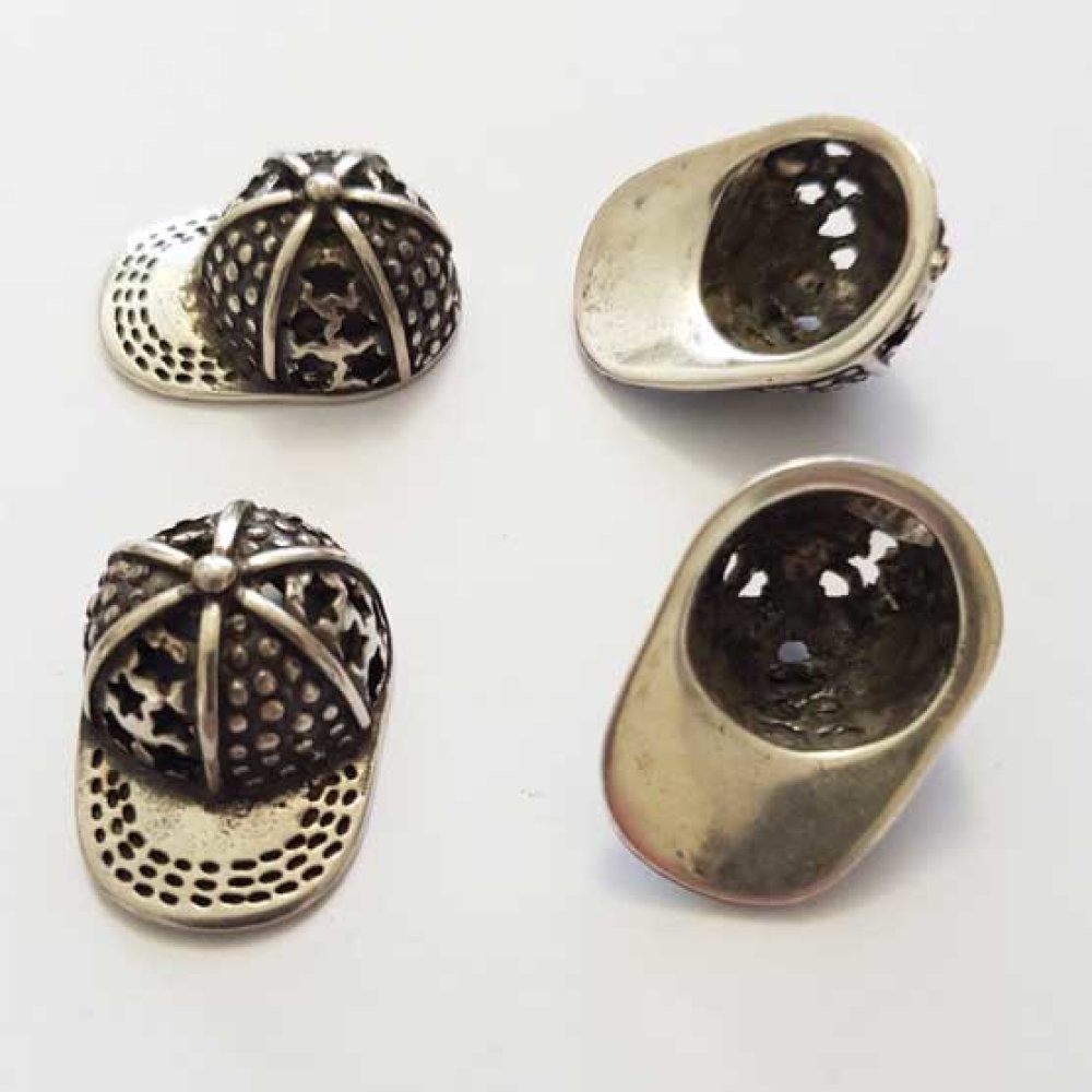 Breloque pendentif Argent en Zamac N&deg;005 Casquette